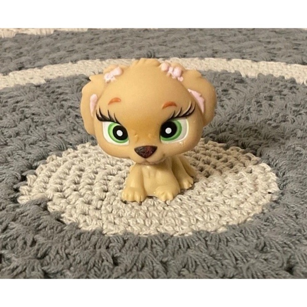 Bratz Lil' Angelz Pets 640 Brown Girl Puppy Dog Pink Bow Green Eyes RETIRED HTF